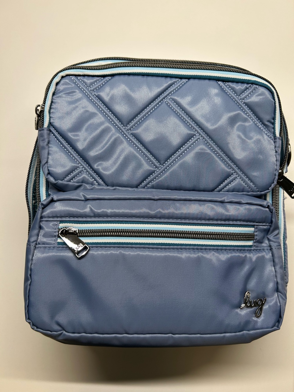 lug Wrangler Blue Moon w/Aloha Teal interior Crossbody Bag